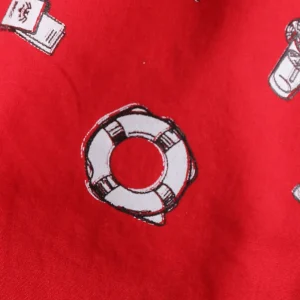 Gini And Jony Boys Red Conversational Cotton Boxer Shorts Elasticated