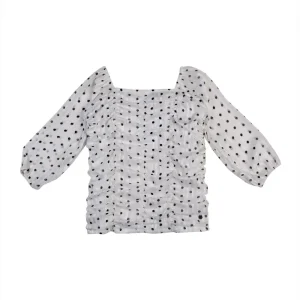 Baby Girls Casual Polyester Blend Blouson Top