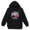 Gini & Jony Boys Black Printed Cotton Sweat Shirt Full Sleeves