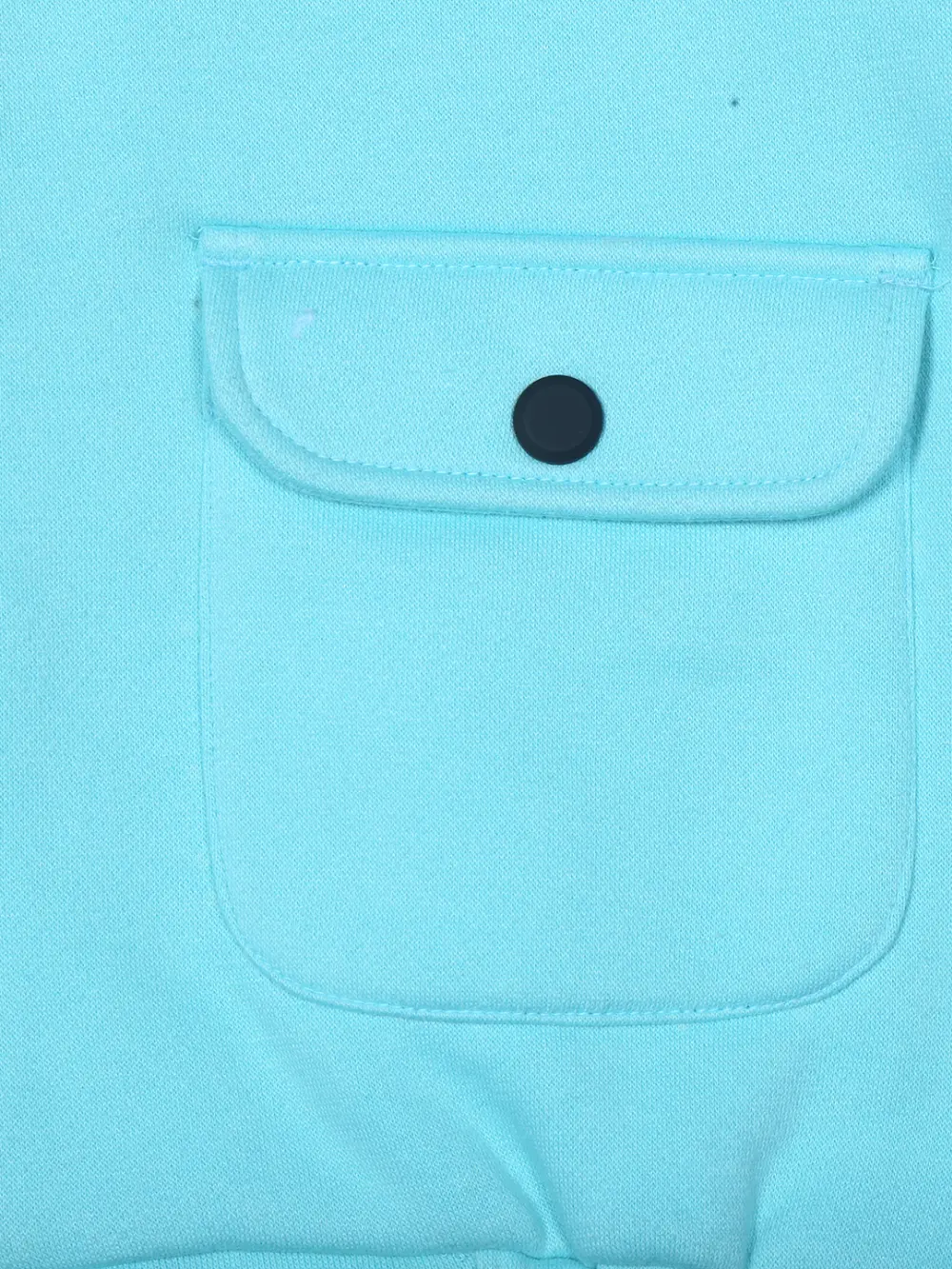 Gini & Jony Girls Sky Blue Plain Knits Jacket