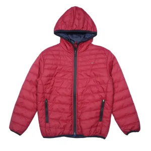 Gini & Jony Boys' Red Heavy Winter Regular Jacket | Solid | Hand-Wash
