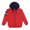 Gini & Jony Boys Red Plain Knits Jacket