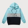 Gini And Jony Boys Blue Color Block Cotton Sweat Shirt Full Sleeves