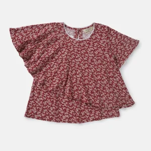 Gini And Jony Boys Red Polka Dots Cotton Shirt Full Sleeves