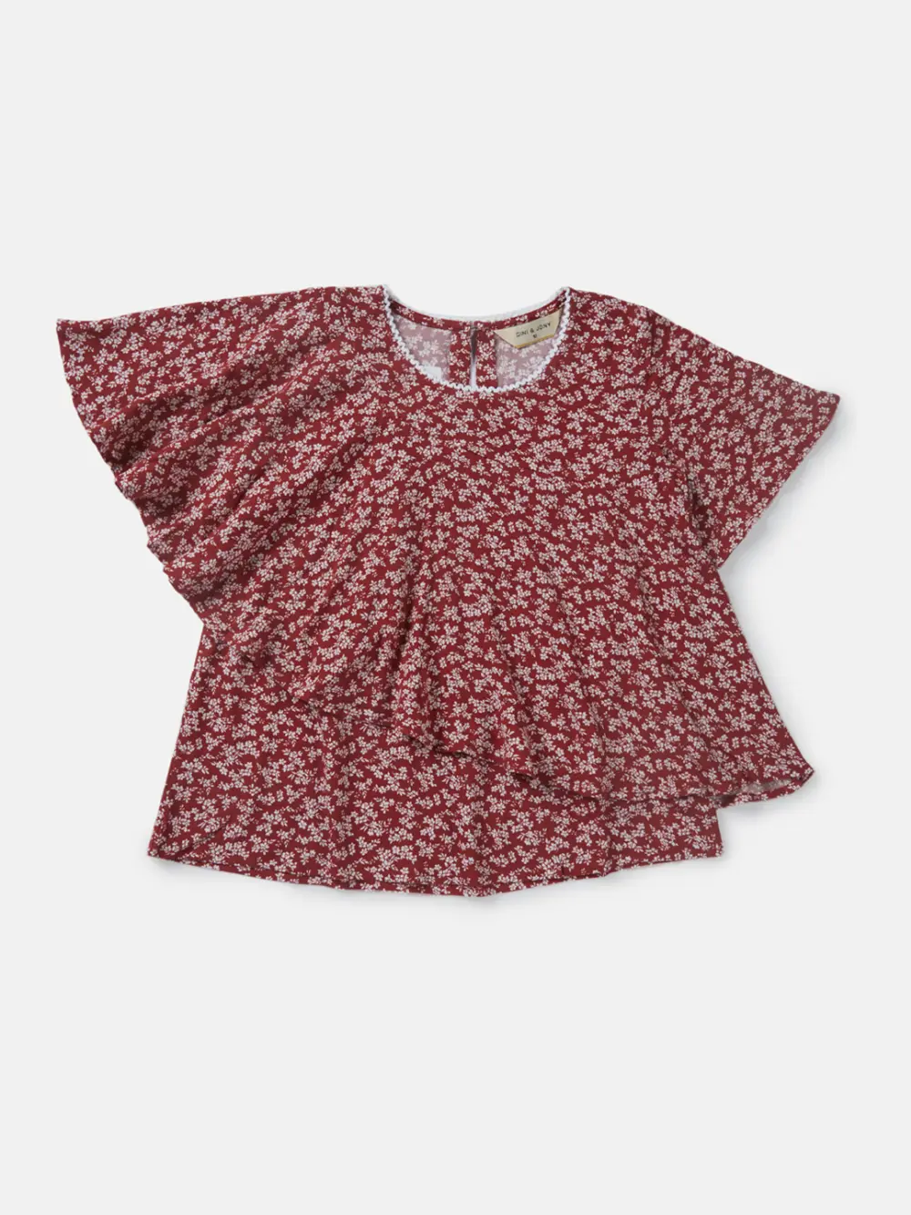 Gini And Jony Boys Red Polka Dots Cotton Shirt Full Sleeves
