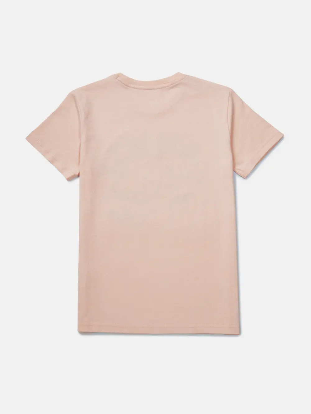 Gini And Jony Boys Peach Typographic Print Cotton T-Shirt Half Sleeves