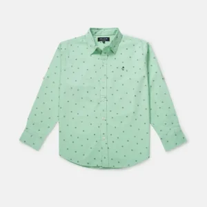 Gini And Jony Boys Solid Cotton Shirt