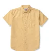 Gini And Jony Boys Yellow Solid Cotton Shirt Half Sleeves