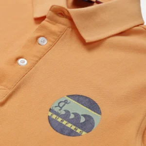 Gini & Jony Boys Orange Polo T-Shirt