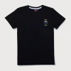 Gini And Jony Boys Black Graphic Print Cotton T-Shirt Half Sleeves