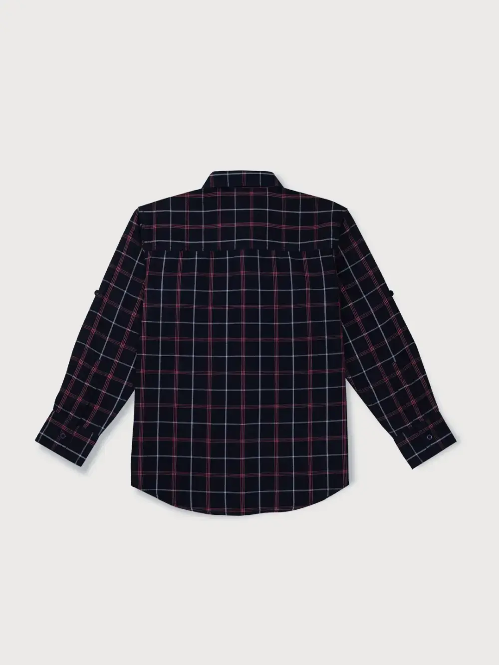Gini And Jony Boys Multicolor Checks Knits Full Sleeves Shirt