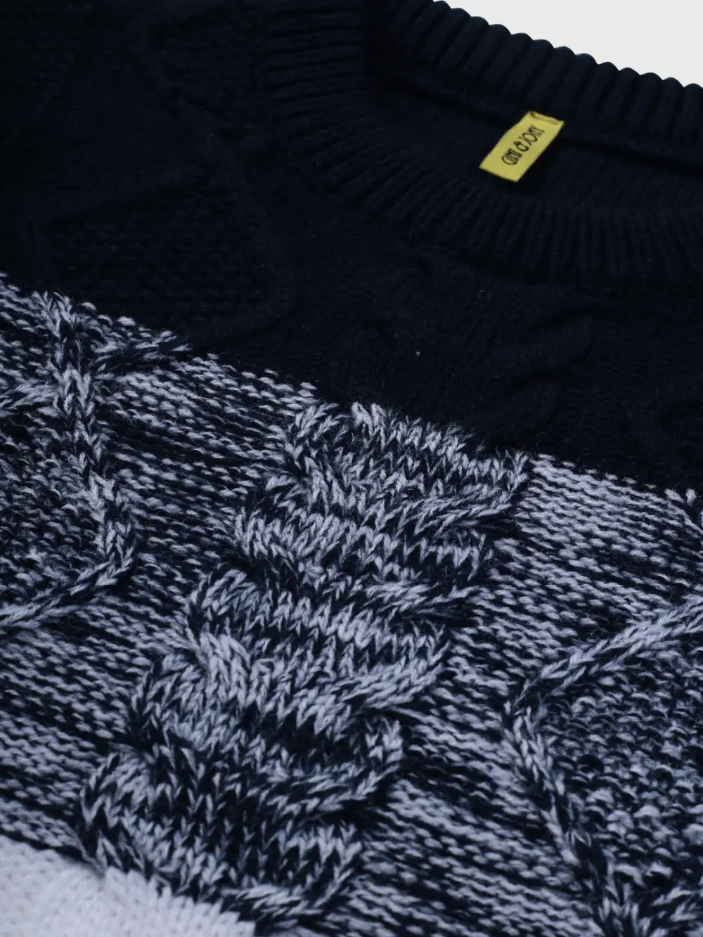 Gini And Jony Cotton Full Sleeves Pullover Logo Print