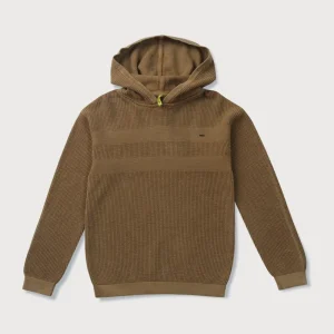Gini And Jony Boys Brown Solid Acrylic Sweater Full Sleeves