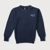 Gini And Jony Cotton Full Sleeves Pullover Logo Print