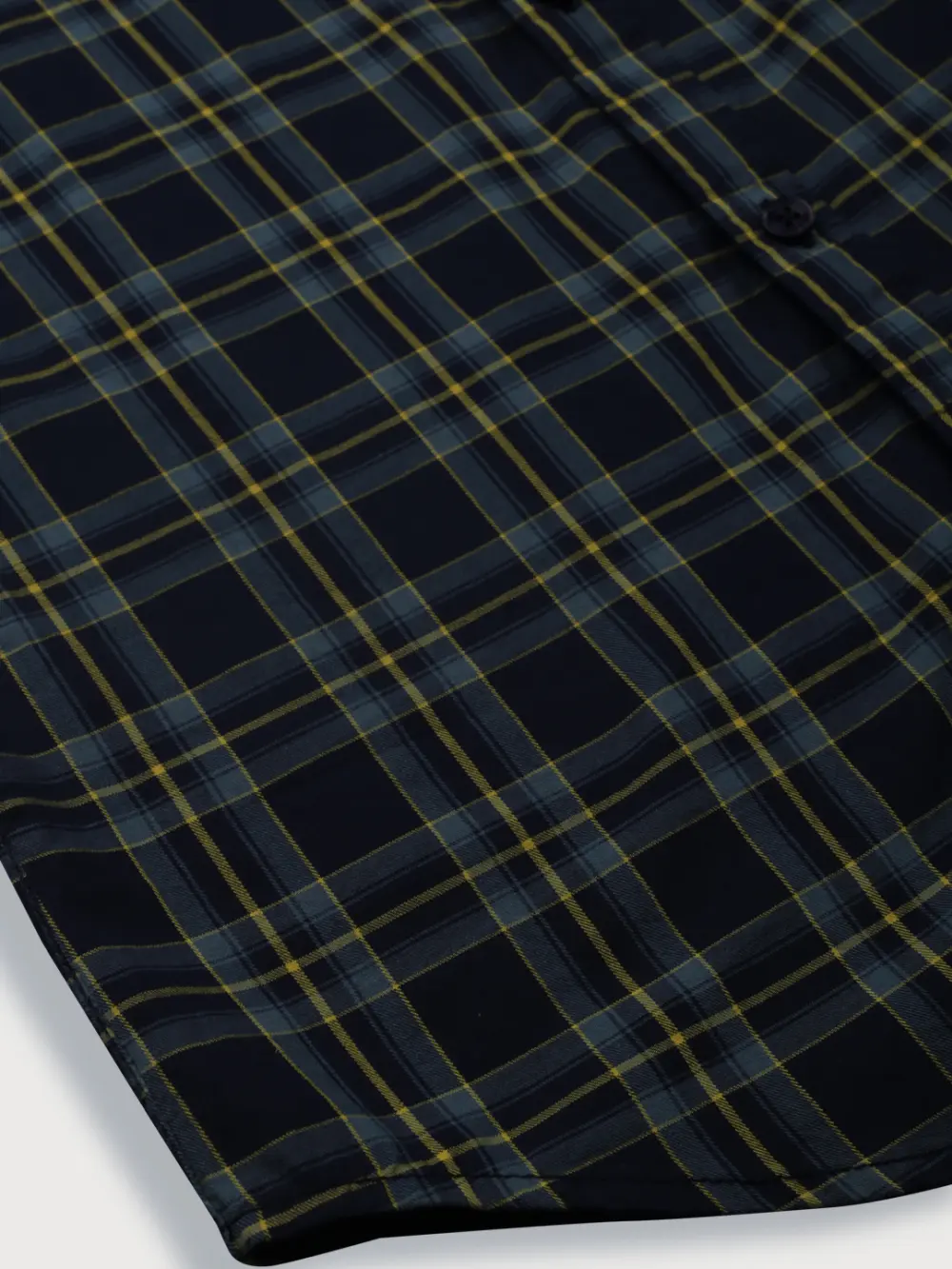 Gini And Jony Boys Navy Blue Checks Cotton Shirt Full Sleeves