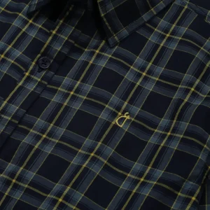 Gini And Jony Boys Navy Blue Checks Cotton Shirt Full Sleeves