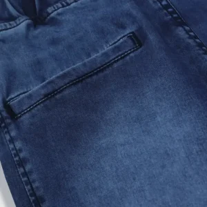 Gini & Jony Boys Blue Washed Denim Elasticated Jeans