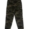Gini And Jony Boys Green Camouflage Cotton Trouser Elasticated