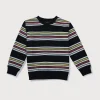 Boys Blue Cotton Printed Sweatshirt