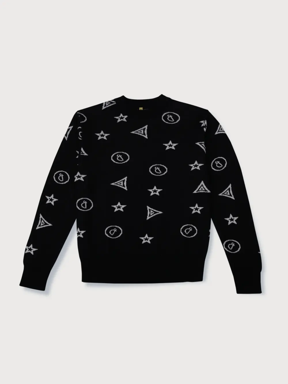 Gini And Jony Boys Black Conversational Print Cotton Sweater Full Sleeves