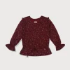 Baby Girls Casual Polyester Blend Blouson Top