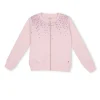 Gini And Jony Girls Pink Printed Cotton Knits Jacket Full Sleeves 9-12M