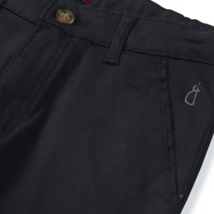 Gini And Jony Boys Black Solid Cotton Trouser Fixed Waist