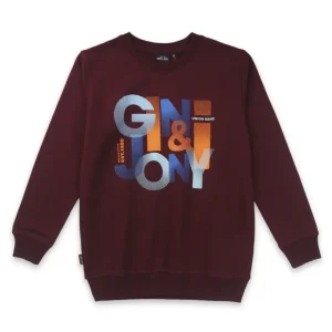 Boys Printed Fleece Sweat Shirt