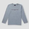 Gini & Jony Boys Grey Solid Cotton Full Sleeves T-Shirt