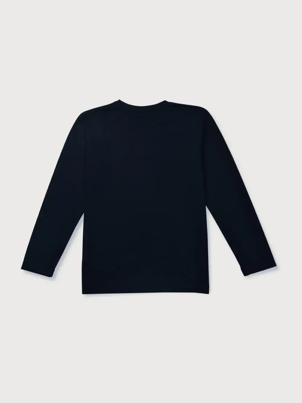 Gini & Jony Boys Blue Printed Cotton T-Shirt Full Sleeves