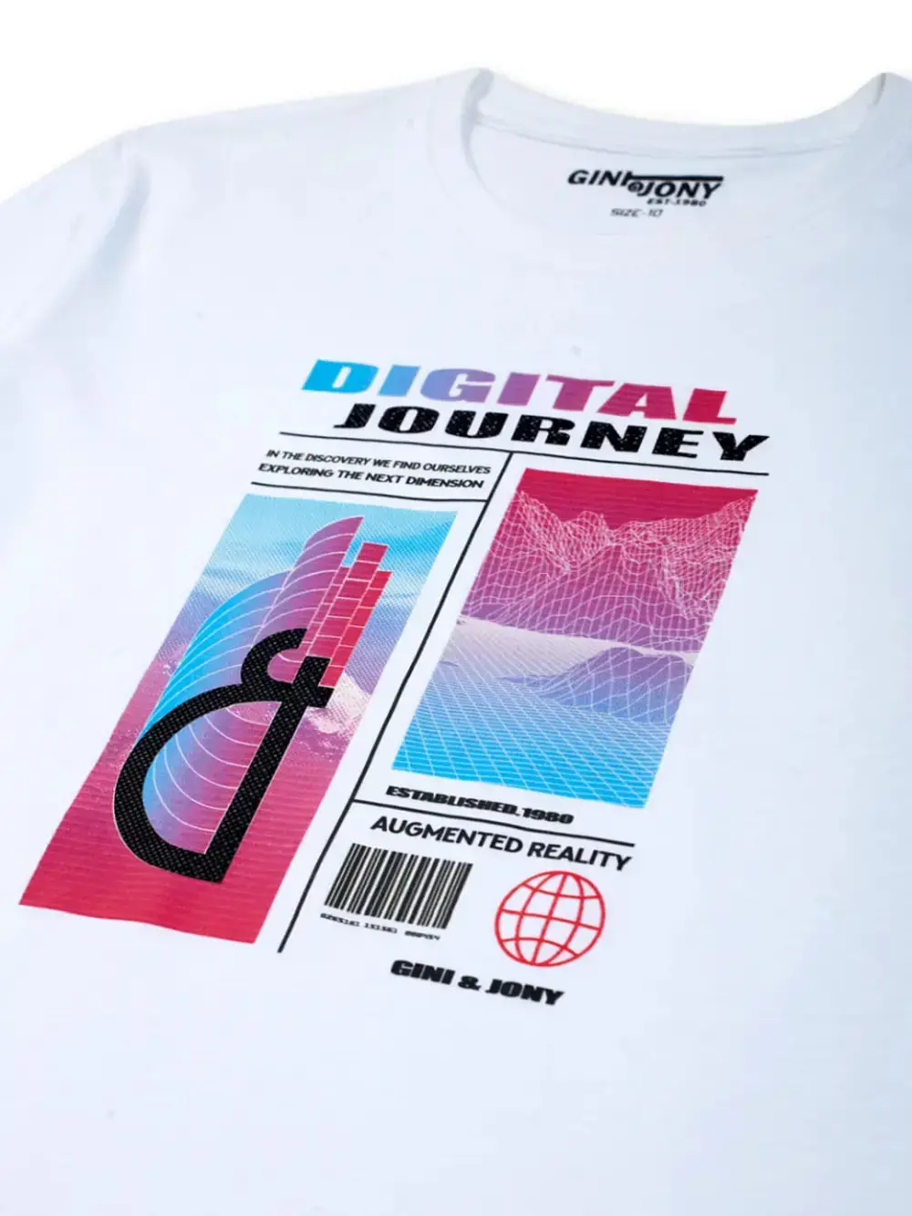 Gini & Jony Boys Printed Cotton T-Shirt Half Sleeves