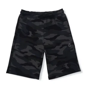 Gini & Jony Boys Grey Printed Cotton Bermuda Elasticated