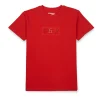 Gini & Jony Boys Red Solid Cotton Half Sleeves T-Shirt