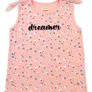 Gini & Jony Girls Printed Cotton Sleeveless Knits Regular Fit Top
