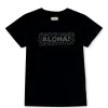 Gini And Jony Girls Black Printed Cotton Knits Top Half Sleeves