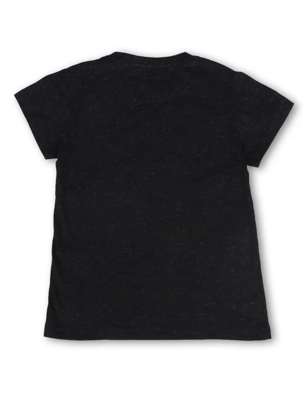 Gini & Jony Girls Black Glitter Print Knit Half Sleeves Knits Top