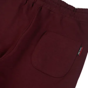 Gini And Jony Boys Maroon Solid Cotton Elasticated Track Pant