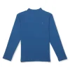 Gini And Jony Girls Blue Solid Cotton Skivvy Full Sleeves 15-16Y