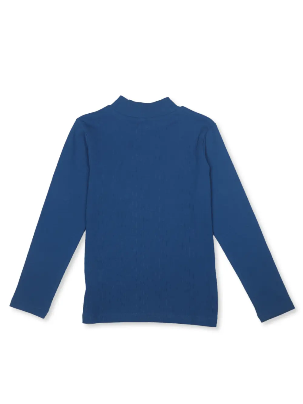 Gini And Jony Girls Blue Solid Cotton Skivvy Full Sleeves 15-16Y