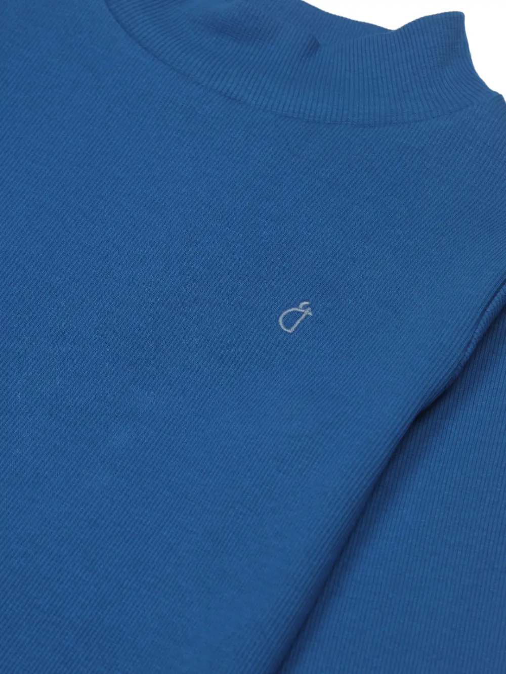 Gini And Jony Girls Blue Solid Cotton Skivvy Full Sleeves 15-16Y