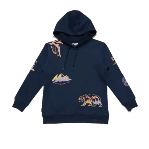 Gini And Jony Boys Navy Blue Graphic Print Cotton Sweat Shirt Full Sleeves
