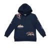 Gini And Jony Boys Navy Blue Graphic Print Cotton Sweat Shirt Full Sleeves