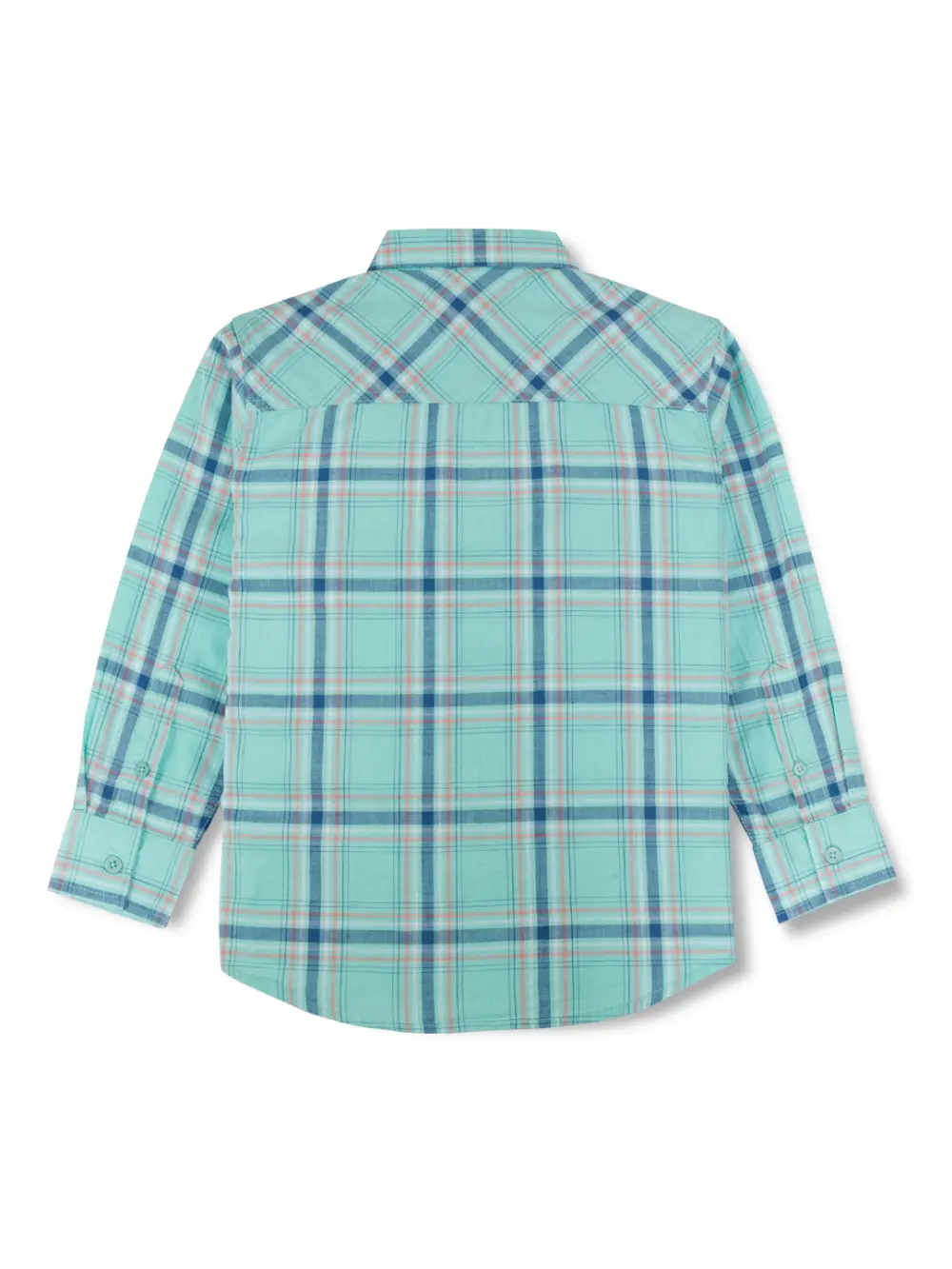 Gini And Jony Boys Blue Checks Woven Full Sleeves Shirt