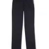 Gini And Jony Boys Black Solid Woven Fixed Waist Trouser