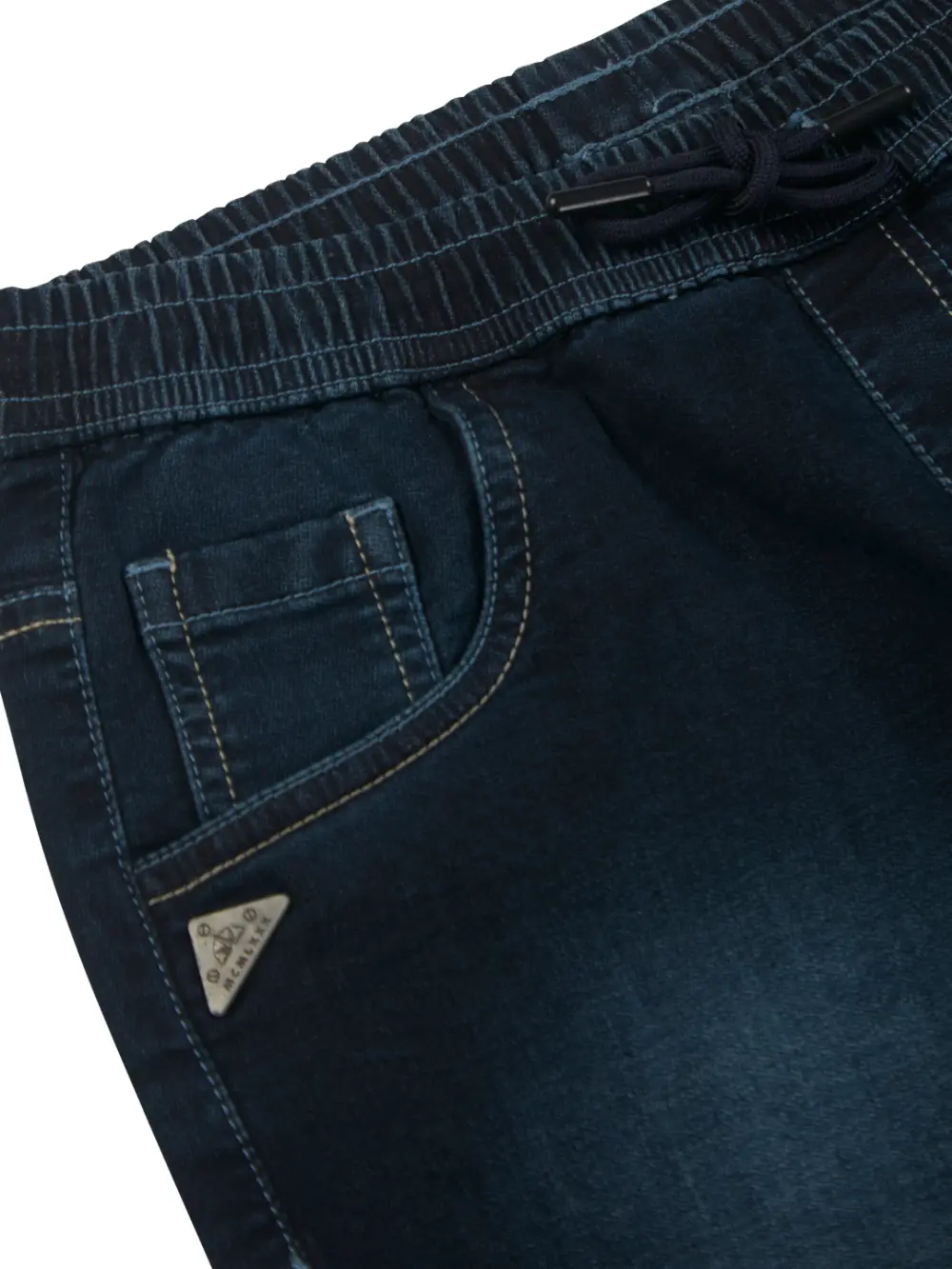 Gini And Jony Boys Blue Washed Denim Bermuda Elasticated