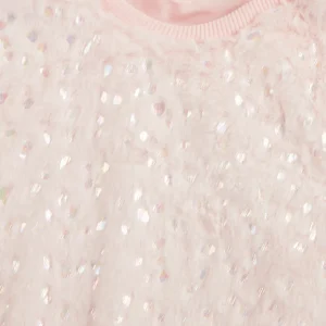 Gini And Jony Girls Pink Solid Fleece Full Sleeves Sweat Shirt