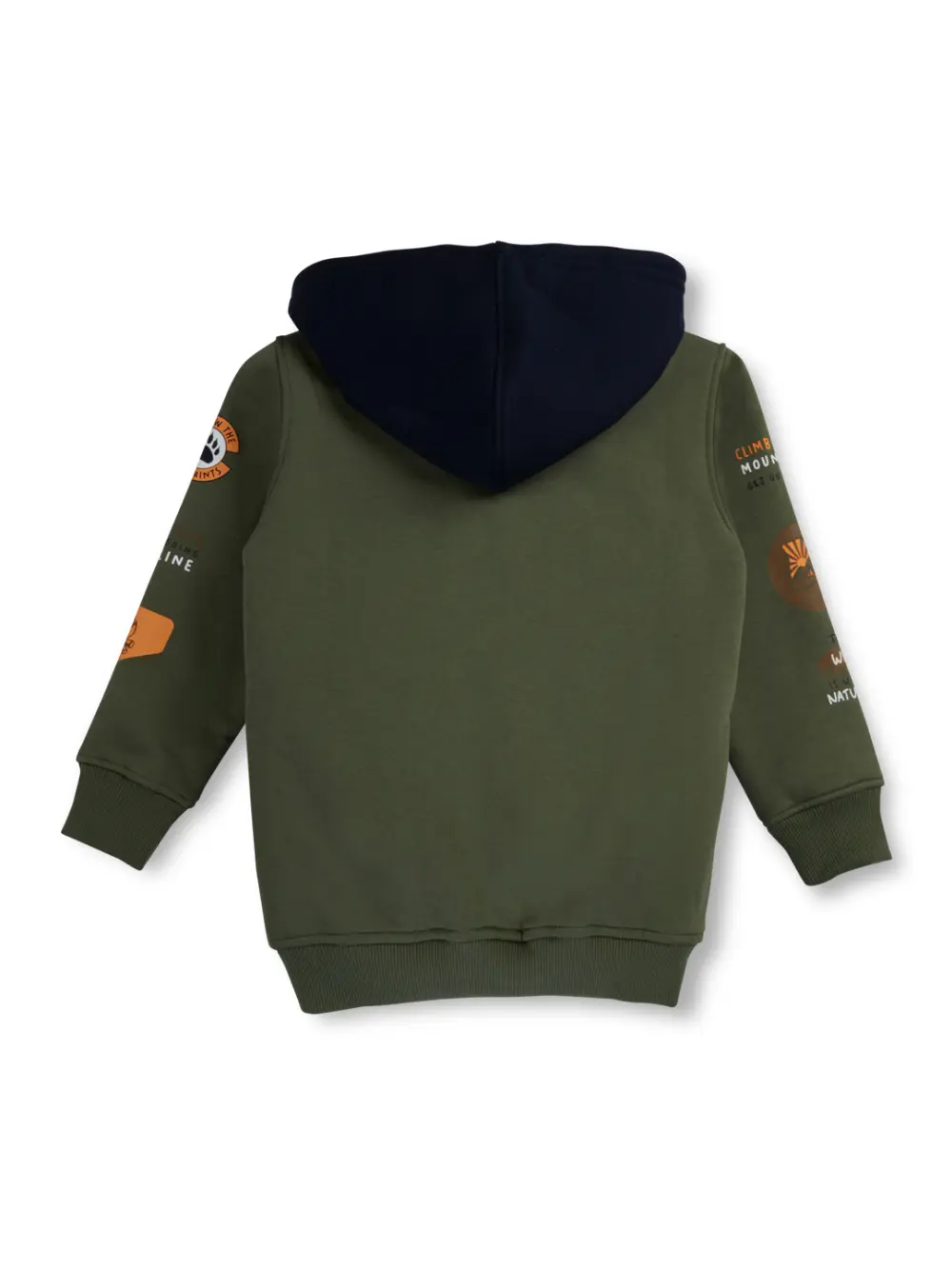 Gini And Jony Boys Green Solid Cotton Full Sleeves Knits Jacket