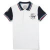 Gini And Jony Boys White Solid Cotton Half Sleeves Polo T-Shirt