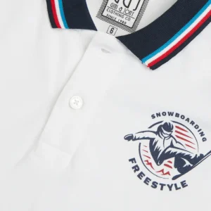 Gini And Jony Boys White Solid Cotton Half Sleeves Polo T-Shirt