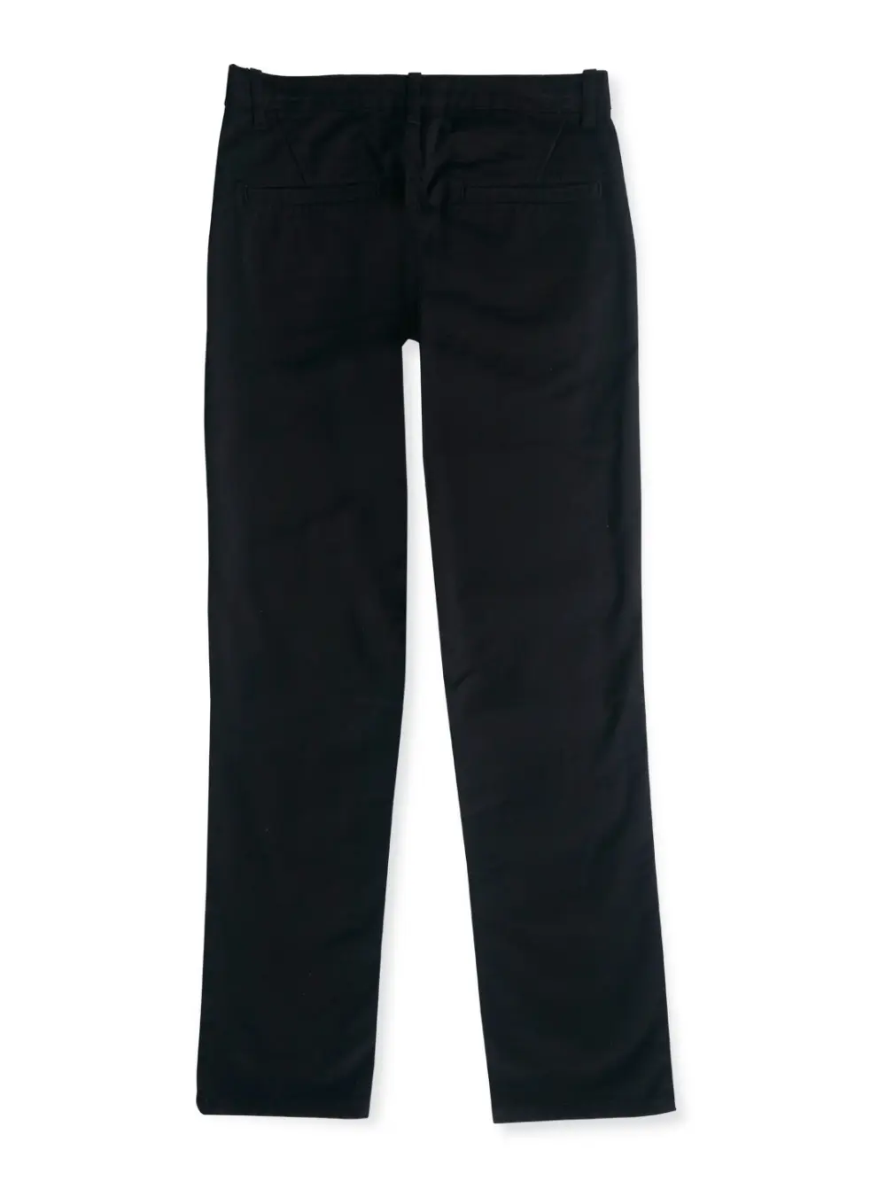 Gini And Jony Boys Black Solid Cotton Fixed Waist Trouser